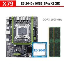Kllisre X79 เมนบอร์ดชุด Xeon LGA2011 E5 2640 2 × 8GB = 16GB 1600MHz DDR3 ECC REG หน่วยความจำ(China)