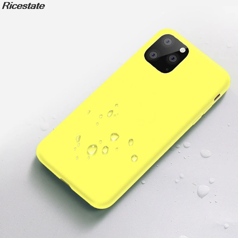 Чехол Ricestate для iphone 11 Pro Max 8 6 7 Plus Матовый Мягкий силиконовый чехол X XR XS MAX защитный