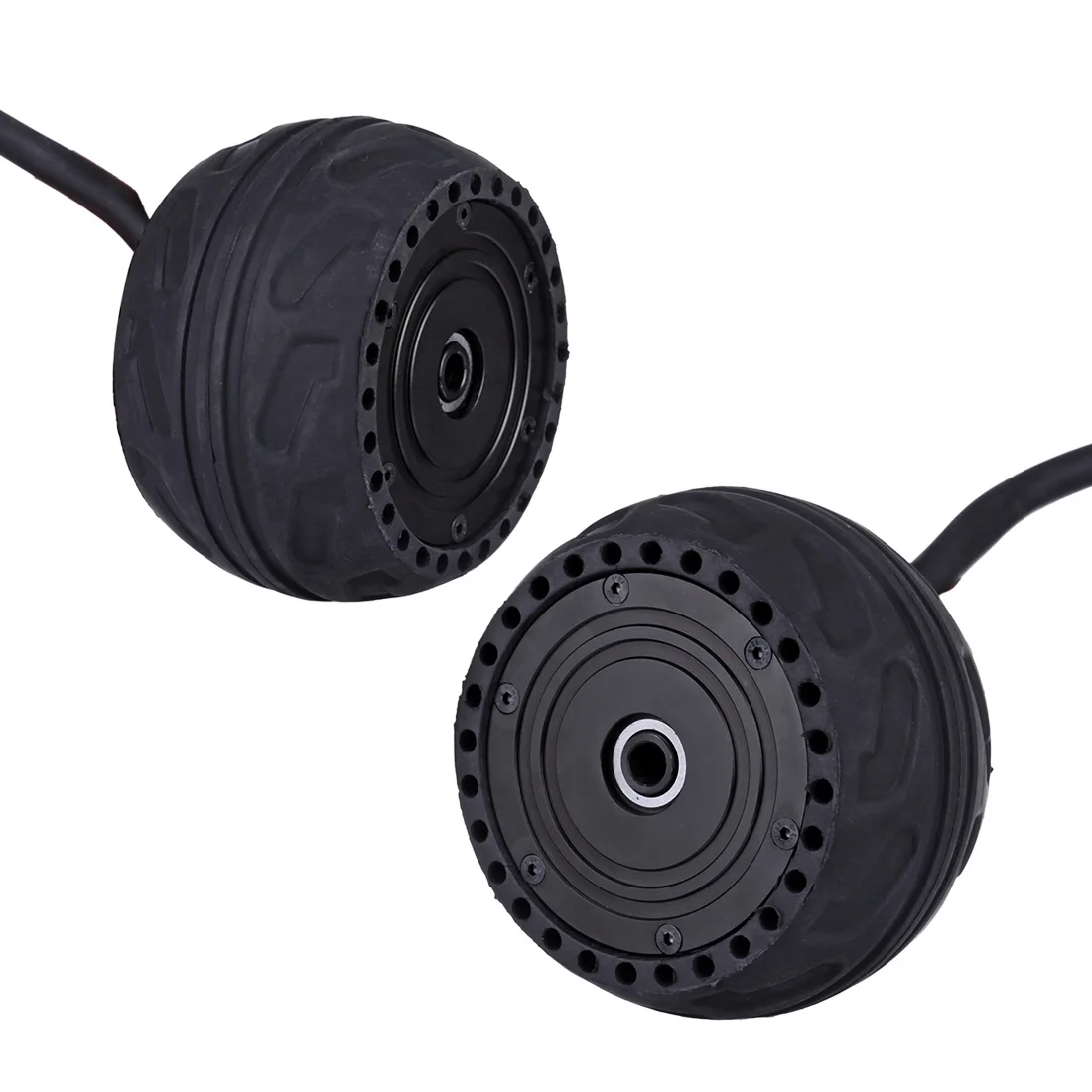 US $161.19 HighEnd 105L 500W Rubber Dual Wheel HubIn Motor For Electric Scooter Skateboard Black