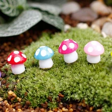 20 шт. микро миниатюрная 7 цветов Грибная статуя фигурка для DIY мох бонсай для террариума Настольный декоративный подарок