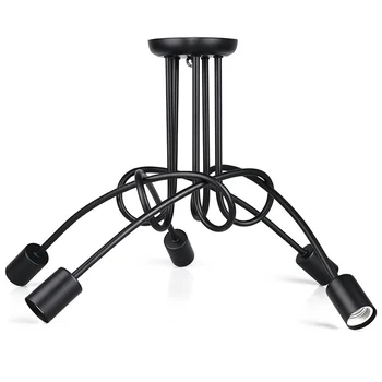 

Chandelier Vintage Industriel LED Lamp Ceiling Light Wall Lamp Ceiling Lamp Suspension lamp (Black)