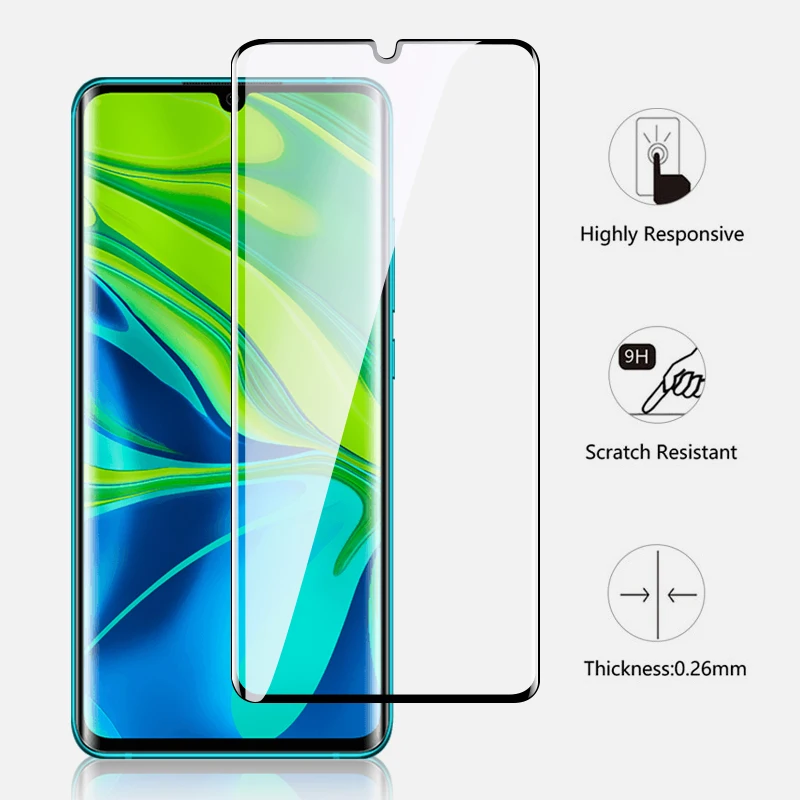 3D для Xiaomi mi CC9 pro Note 10 Pro Полное покрытие закаленное Стекло Защитная пленка с