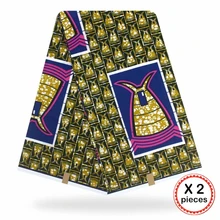 Африканская ткань с восковым принтом, хлопковая ткань для шитья, Анкара, африканская ткань, 12 ярдов, Нигерия, Гана, свадебная одежда, платье 91735