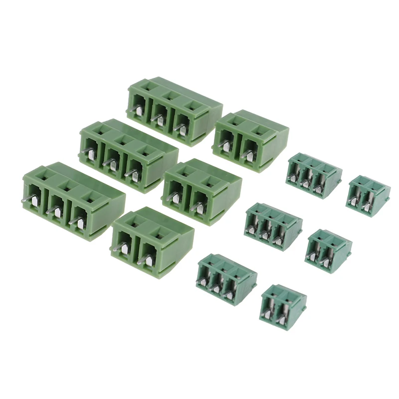 10 шт./лот PCB Винтовые клеммные блоки Conenctor 3,81/7,5 мм Шаг 2 P/3 P прямой угол клеммный блок