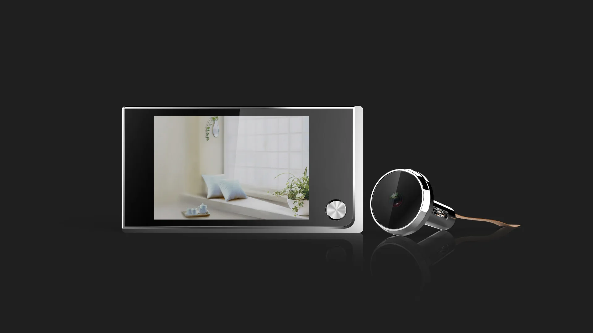 Беспроводной видео дверной звонок 3,5 дюймов широкий угол 130 градусов HD дисплей глазок профессиональная камера безопасности просмотра дверной звонок