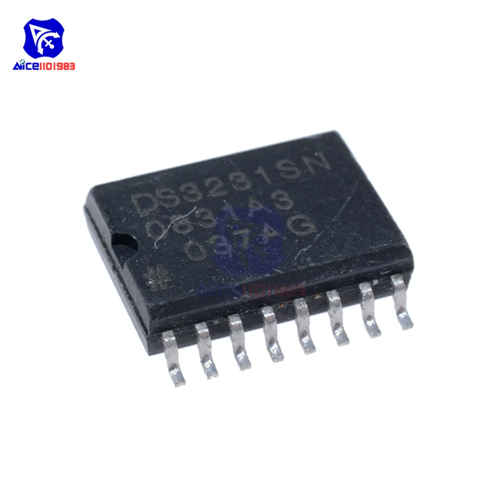 

diymore IC Chips DS3231SN DS3231 SOP16 Date Time Format Original Integrated Circuits
