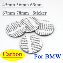 45mm 56mm 65mm 67mm 78mm Carbon Fiber Emblem Sticker For BMW E92 E70 E90 F30 E93 F15 F31 F22 F10 F36 X1 X3 X5 X6 Z4 E85 E89