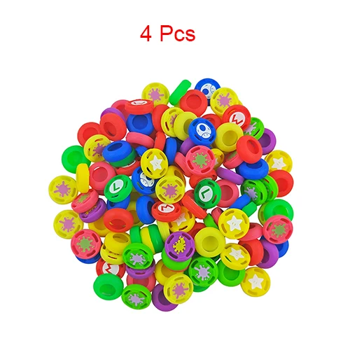 4pcs at random 2шт/4 шт Splatoon 2 джойстика колпачок s Thumb Stick Кнопка рукоятки кнопка переключения rend Nintendo Switch NS консоль крышка колпачок аксессуары для игр - Цвет: 4pcs at random