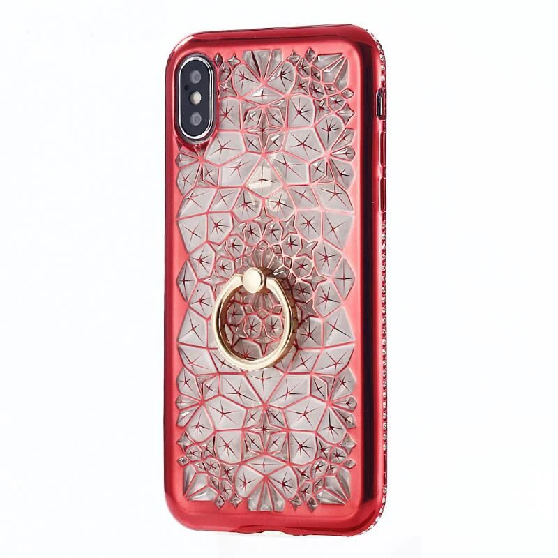 Red С букетом на свадьбе; держатель покрытие чехол для iPhone 11 Pro X XR XS MAX 8 7 6s для samsung S8 S9 S10 J4 J6 A6 плюс A10 A20 A30 A50 A70 - Цвет: Red