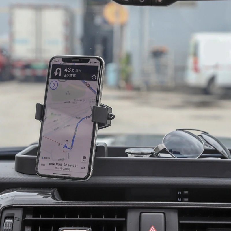 Автомобиль Dashborad Регулируемый gps подставка-держатель для мобильного телефона кронштейн с ящик для хранения для Toyota 4runner 2010- автомобильные аксессуары