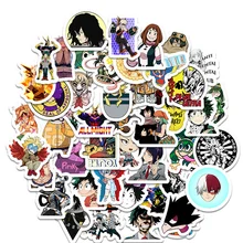 

10/30/50PCS Cartoon My Hero Academy Anime DIY Sticker Decal Laptop Skateboard Suitcase Gift Toy Waterproof Sticker Wholesale