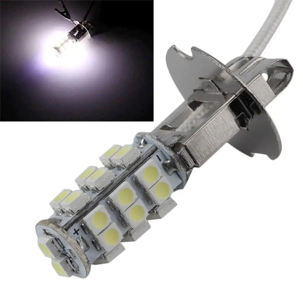 HiMISS отражатели 2 шт мощностью 12V для H3 26-SMD светодиодный Wit авто передняя противотуманная фара светильник лампа универсальный Применение для повышения безопасности