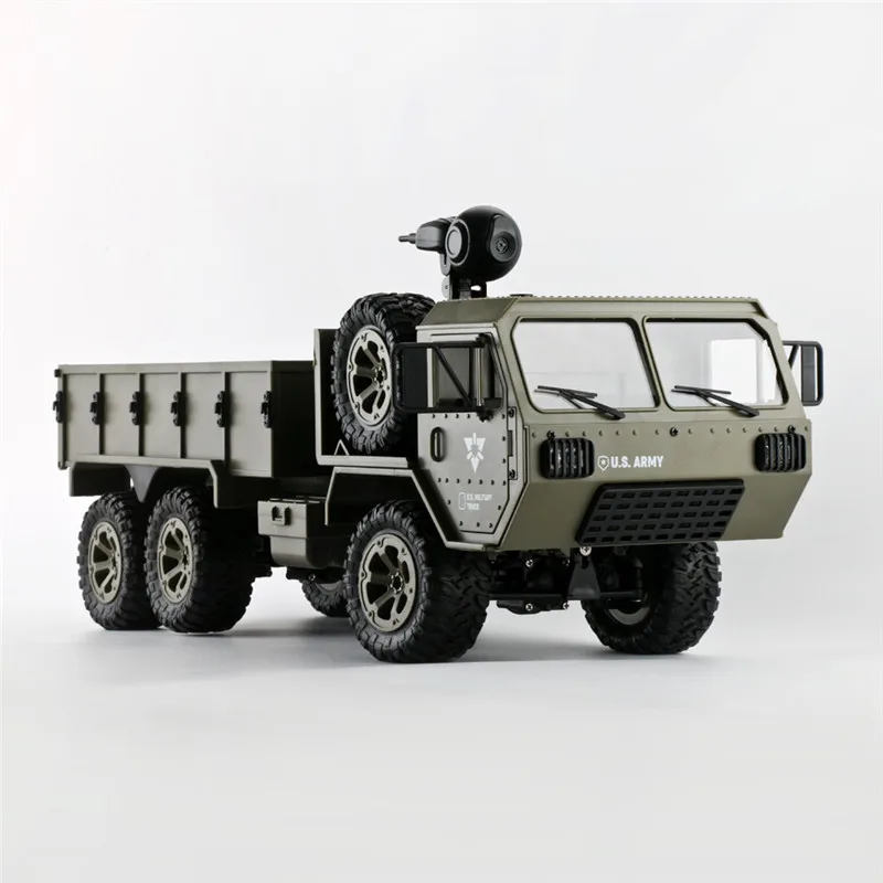 WIFI FPV Army Military Truck With HD Camera  2.4G 6WD Phone Remote Control Car 2KG Loading High SpeedOff-Road RTR Vehical Gifts 6