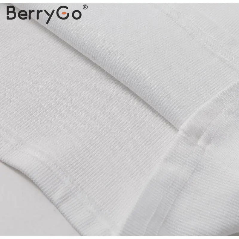 BerryGo, Элегантная водолазка, Лоскутная Блузка, женская уличная одежда, женские блузки, рубашки, Осень-зима, кружевные рукава, женские вязаные топы