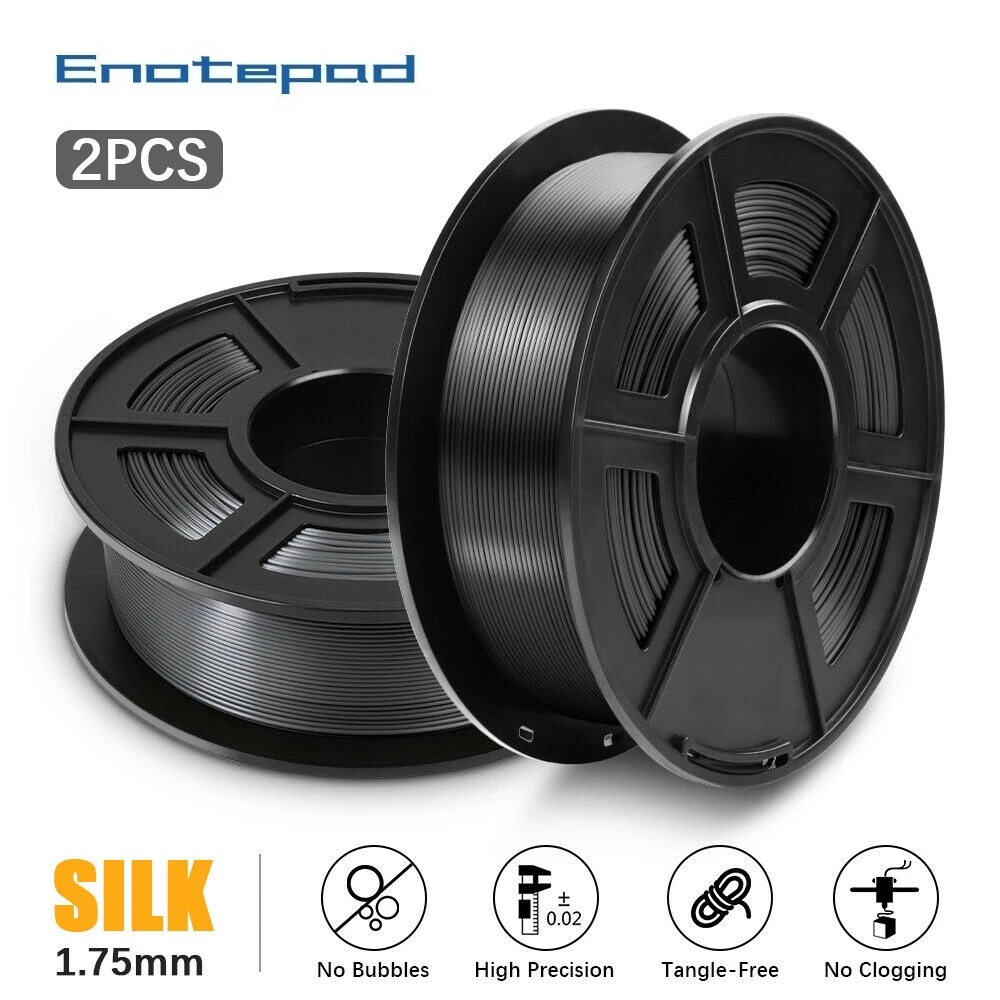 Enotepad جديد 1 كجم 1.75 مللي متر PLA خيوط الحرير طابعة ثلاثية الأبعاد خيوط فراغ التعبئة والتغليف في الخارج المستودعات