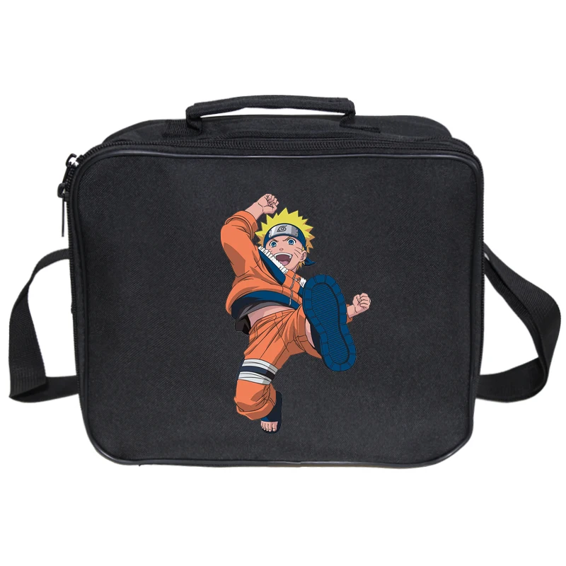 lunch bag 8 Рюкзак с аниме Наруто для мальчиков и девочек, детские школьные сумки, Студенческая сумка для книг, детские дорожные сумки с сумкой для ланча+ сумка для ручек, Sac Enfant - Цвет: lunch bag 8