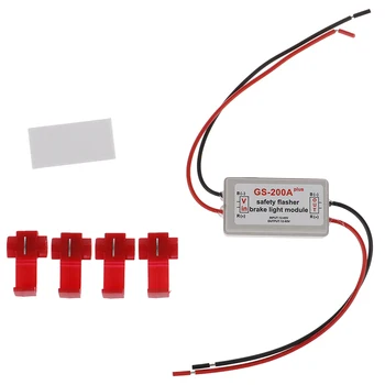

Hot sale 10-30 (V) Car Vehicle GS-200A Led Flash Strobe Controller Flasher Module Auto Led Rem Stop Light Lamp