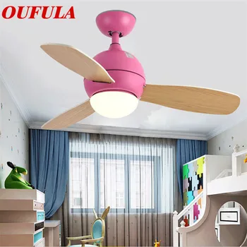 

OUFULA Modern Ceiling Fan Lights Lamps Remote Control Fan Lighting Suitable For Dining room Bedroom Restaurant