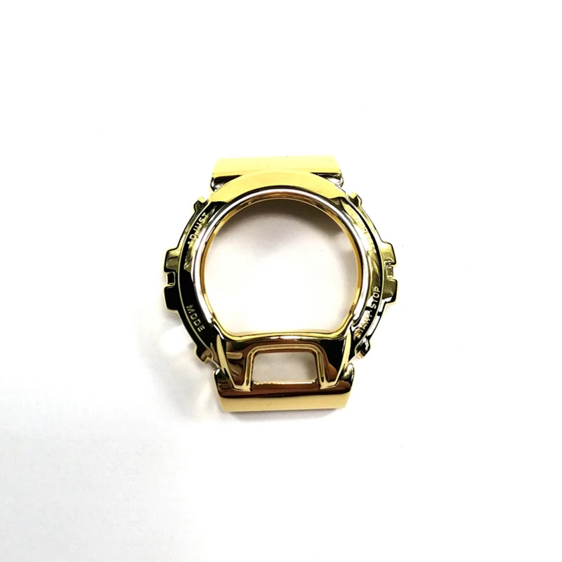 Gold bezel DW6930 металлический ремешок для часов из нержавеющей стали DW6900 ремешок для часов рамка для часов gshock аксессуар для браслета с ремонтом - Band Color: Gold bezel