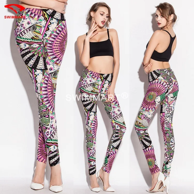 AliExpress Eaby леггинсы Европа и Америка Цифровые Брюки-дудочки с печатным рисунком облегающие удобные брюки женские