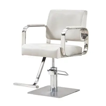 

New Hairdressing Chair Hairdressing Salon Special Barber Shop Hairdressing Salon Shearing Chair Stainless Steel Armrest Hairdres
