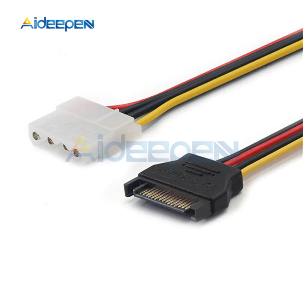 SATA IDE/SATA Мощность кабель SATA 15 Pin женский Molex IDE/SATA 4 Pin типа «папа» адаптер расширения жесткого диска Питание кабель