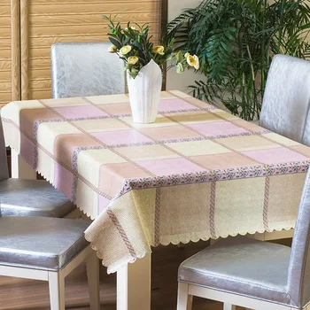 

Plaid Pattern Table Cover Printed Dining Table Cloth Modern Rectangle Table Cover Kitchen Decorative Tablecloth Home Textile W