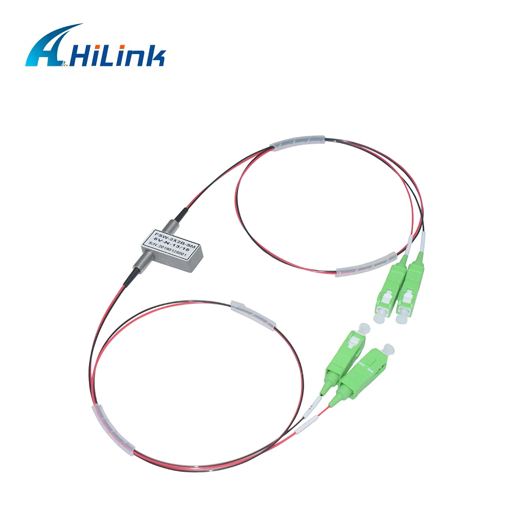 FSW-2x2B-SM 5V 2x2B оптический переключатель 1310nm 1550nm 900um 0,5 м механический оптический переключатель Non-с механической блокировкой