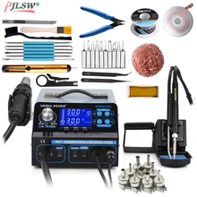 992DA+ 3 в 1 ЖК-паяльная станция с дымчатым паяльником вакуумная Ручка паяльная станция BGA сушилка для горячего воздуха сварочная станция