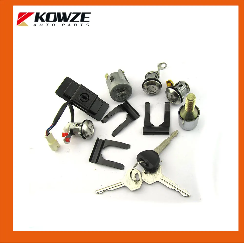 Lock Cylinder Key Set For Mitsubishi Pajero Montero Ii 2nd V32 4g54 Mr259111 Mb846679 Cylinder Lock Cylinder Setset Keys Aliexpress