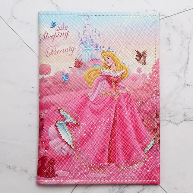 Disney Fashion PU Passport Cover Frozen 2 Elsa Mickey Winnie Cartoon Print Girls Boys ID Card Holder Travel Ticket Passport Case DS-06