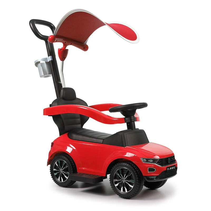 

Kid Ride On Toy Multifunction Toddler Scooter With Awning Children Push Car With Music Baby Push Trolley For 1-3Years Old BB3133
