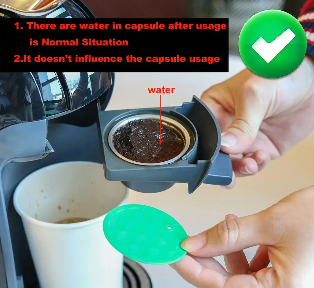 Для кофейных капсул Dolce Gusto пластиковые капсулы многоразовые совместимые с Nescafe
