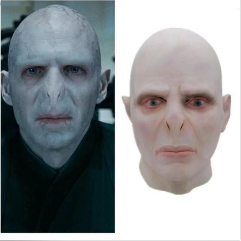 

Lord Voldemort Mask Halloween Cosplay Masque Boss Latex Horrible Scary Masks Terrorizer Halloween Mask Prop Men