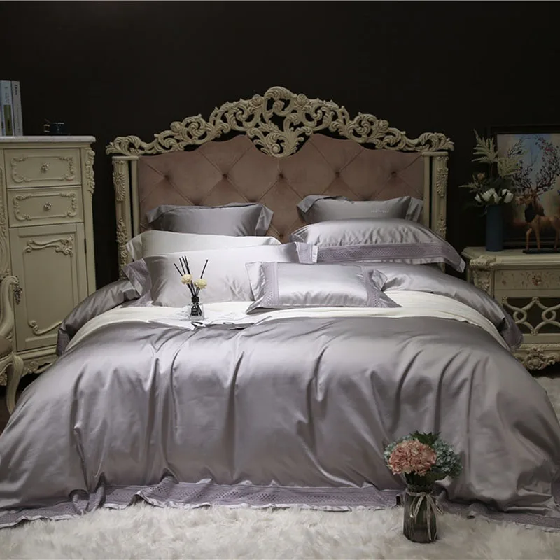 Роскошные 800TC хлопок постельное белье Белоснежка silkly Постельное белье queen/king size комплект постельного белья 4/7 шт. пододеяльник комплекты комплект постельного белья