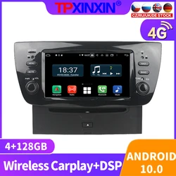 Radio Multimedia con GPS para coche, Radio con reproductor de vídeo, estéreo, accesorios, DVD, 2Din, Android 128, 10,0 GB, para FIAT DOBLO 2010   2014