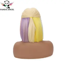 Панда Ангел 13x4 блонд парик фронта шнурка Малайзия 613 Радуга короткий боб парик человеческих волос для Африки рынка парики Реми