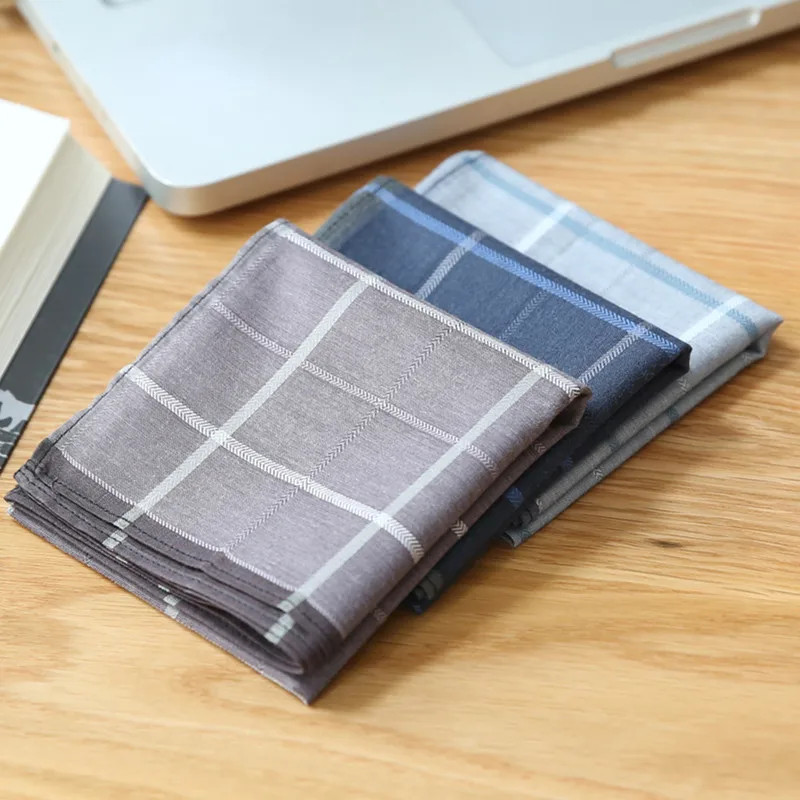 Business Men's Handkerchiefs Highquality Cotton for Gifts Elderly Classic Sweatabsorbent