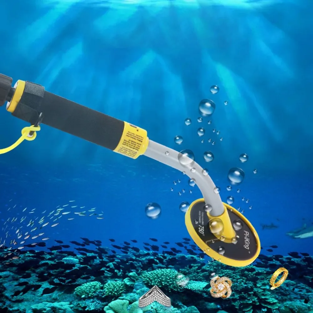 PI-iking 750 металлоискатель 30 м точечный Pinpointer Импульсной Индукции (PI) подводный металлоискатель водонепроницаемый вибратор