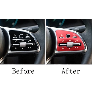 

Steering Wheel Steering Control Switch Button Cover Sticker for Mercedes Benz a C E Class GLB GLC GLE W205 W167 W177