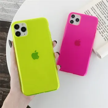 

moskado Soft Silicone Candy Color TPU Back Case For iPhone 11 Pro Max X XR XS Max 6S 7 8 7Plus Shockproof Fitted Cases Cover