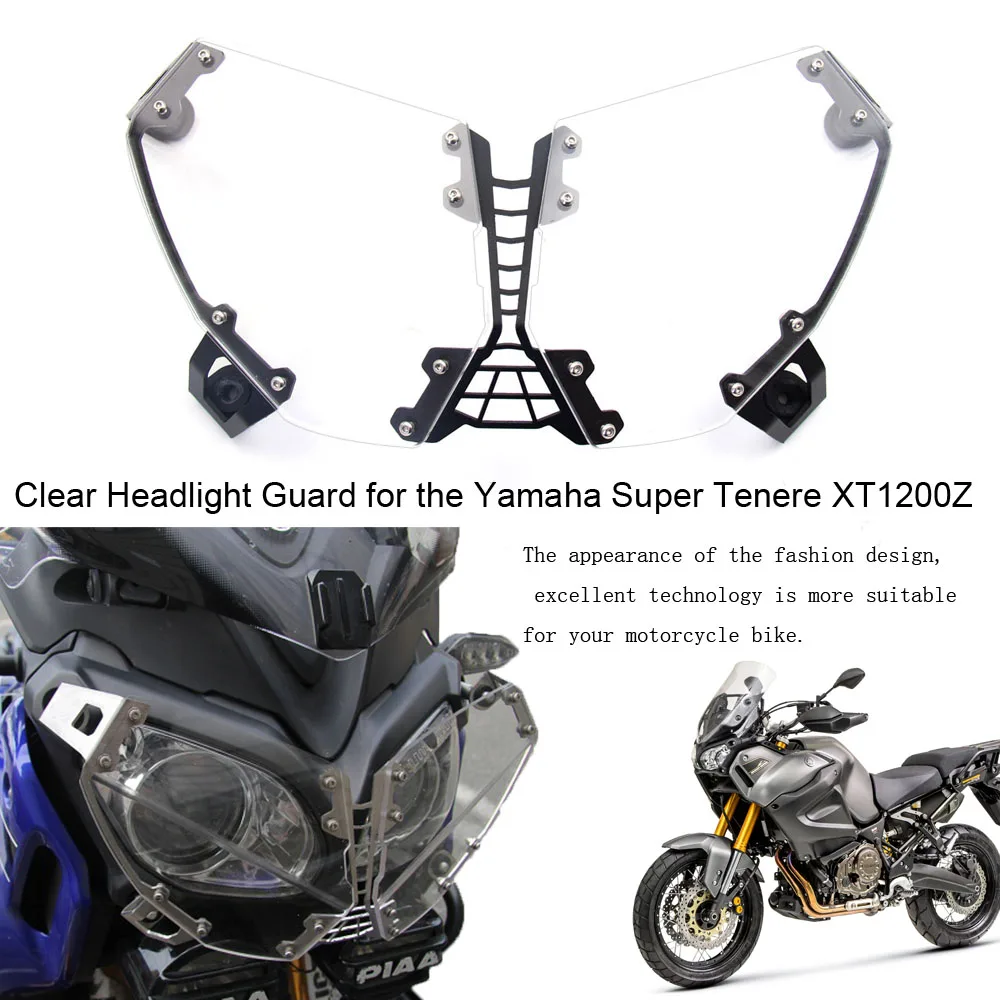 

Motorcycle Headlight Clear Headlight Cover Protector for YAMAHA Super Tenere XT 1200 Z XT1200 XT1200Z 2010-2018