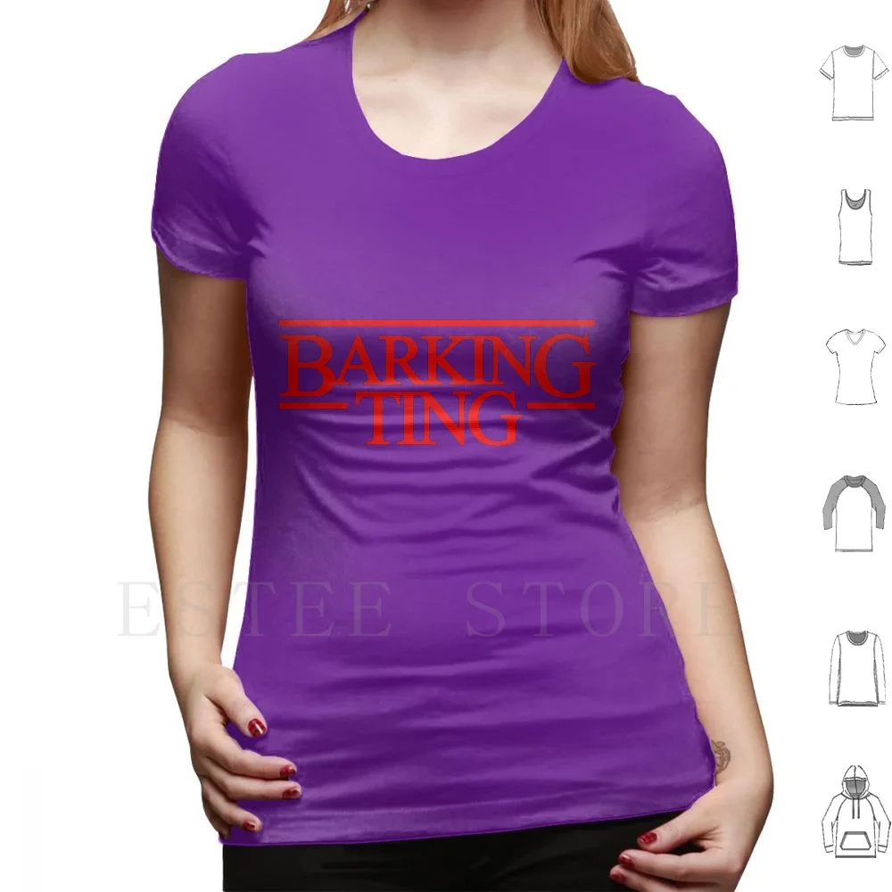 thumbnail image 1 of Camiseta Stranger Ting de Barking, hecha a mano, talla grande, 100 % algodón, cosas de Rams, Barking Ting, retro, Santan Dave, música hip hop del Reino Unido, 7 a. m., 1 of 5