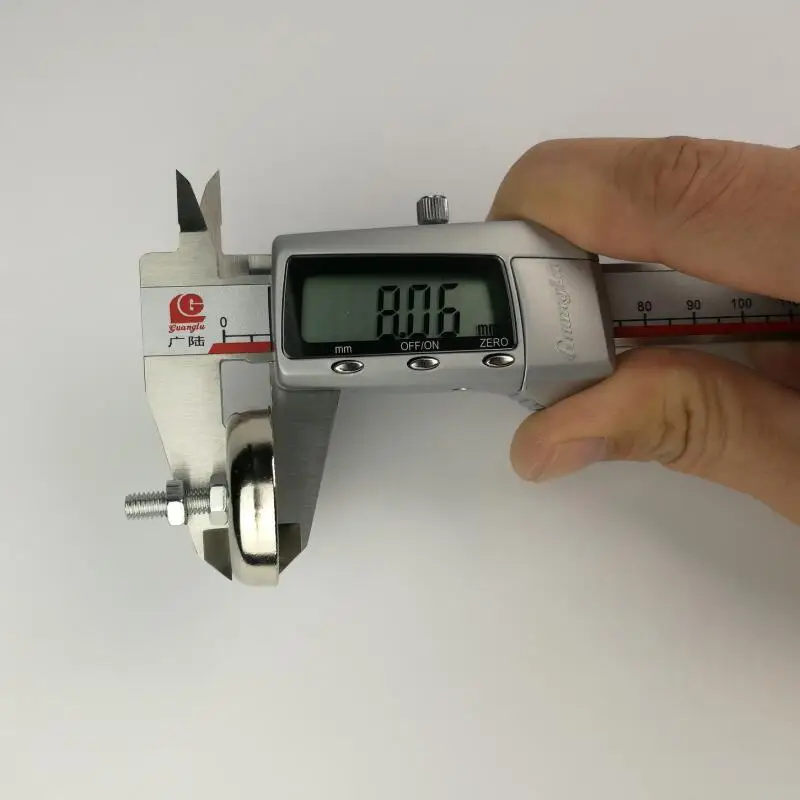 10 шт. D32X8mm сильный pull-force неодимовый магнит с резьбой M5X17mm Led освещение магнитное основание POS демонстрационный стенд полка магнит
