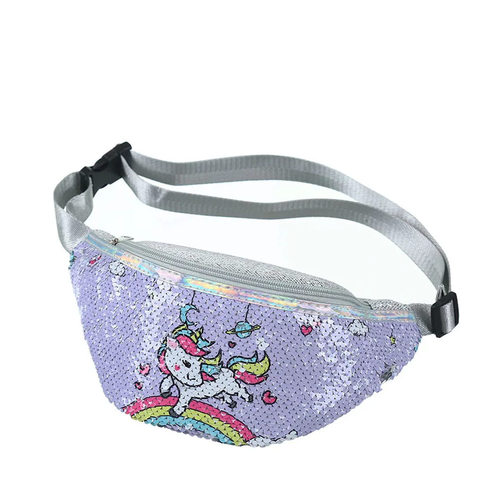 New Arrival Children Chest Packs Unicorn Fanny Pack Children Waist Pack Belly Bags Toy Pouch