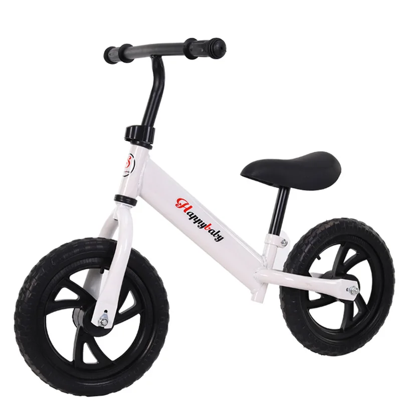 Детский балансировочный Автомобиль инерционный скутер светильник двухколесный балансировочный автомобиль велосипед для малышей - Цвет: Белый