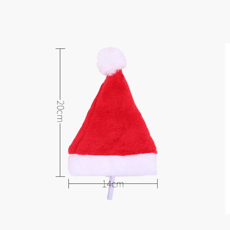Christmas hat Розовые аксессуары в виде мишки, пенопластовая форма для Мишки, сделай сам, украшения ручной работы на День святого Валентина, Рождественский, свадебный подарок - Цвет: Christmas hat