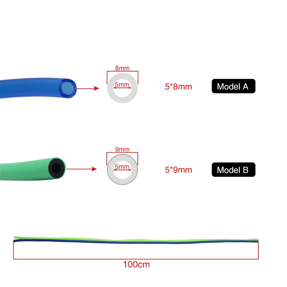 Colorful Motorcycle Carburetor Gas Oil Hose Motorcycle Oil Tube Fuel Line Petrol Tube Pipe 5pcs For Honda Suzuki KT Dirt Pit Bike ATV