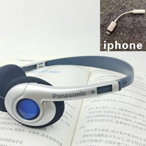 80's Stock Compact Retro Headset With Microphone Black  INS Fashion Style Headset  Black Silver