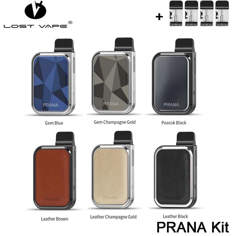 Original Lost Vape PRANA Kit 500mAh Li-Po battery 1ml cartridge MTL e-cigs vaporizer lostvape pod kit | Электроника